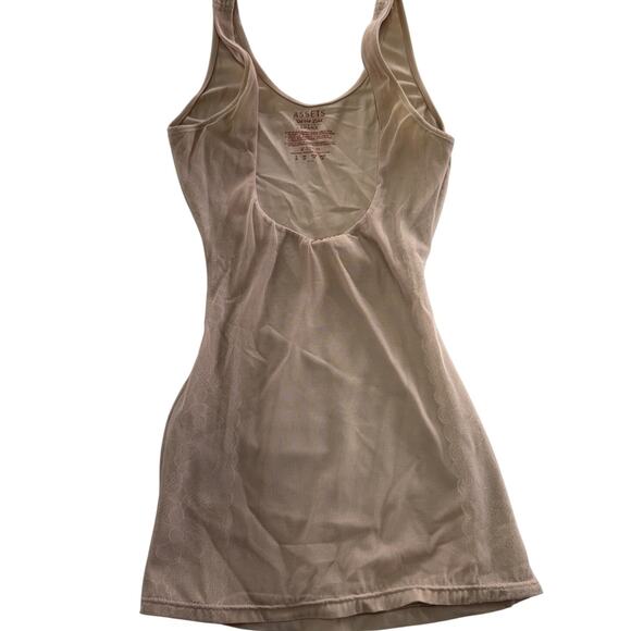 Assets Spanx Bodysuit Womens‎ Small Tan Red Hot Label Body Slimmer Shapewear - Picture 2 of 8